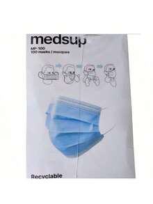 Cubrebocas Medsup Tricapa Termosellado 100 Piezas - A - Ver 8