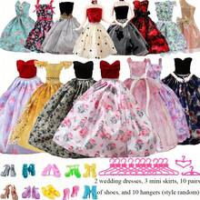 25pcs Fashion Doll Clothes And Accessories Set, Including 2 Wedding Dresses, 3 Mini Skirts, 10 Pairs Of Shoes And 10 Hangers - Fit For 11.5 Inch Dolls, Suitable For 3-6 Years Old Girls, Pretend Play, Holiday & Christmas Gift - Multicolor - View 12