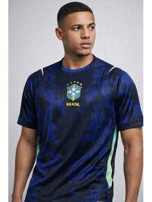 Brazil Football Shirt World Cup 2026 II Fan Version Blue Men's - Azul - Ver 1