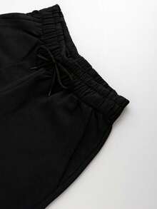 Kit com 3 Bermudas de Moletom Algodão Menino com 2 Bolsos Grandes - Preto/Royal/Marinho - Visão 7
