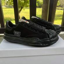 Fashionable Street Style Preppy Women And Men Canvas Sneakers Black Large Size Lace-Up Platform Casual Skateboard Shoes Tennis - 純黑色 - 查看 4