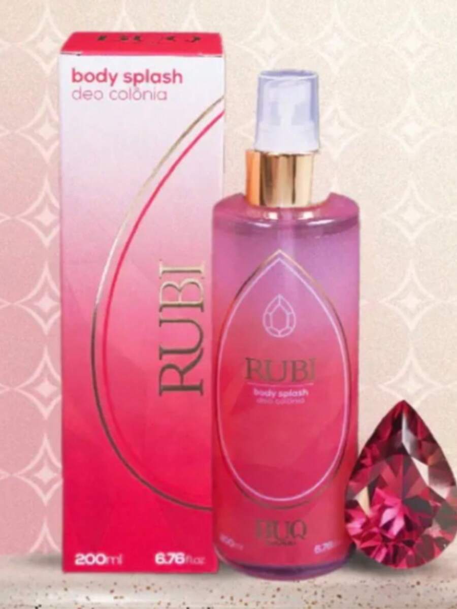 Body Splash From The Buq Care Stones Line: Ruby, Topaz, Diamond, Original Rayssa Buq Original - Rubi - View 1