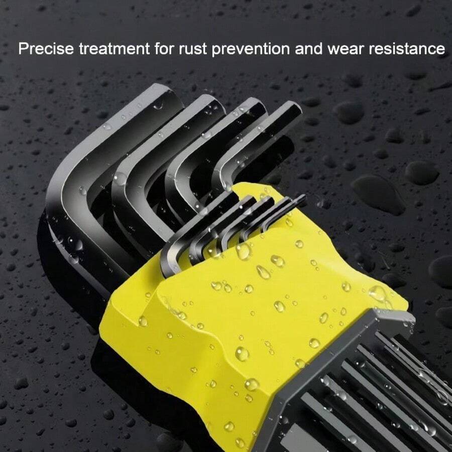 6件套六角扳手套装，包括一字六角螺丝刀工具 - 內六角 - 查看 1