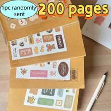 Cuaderno en blanco de papel kraft A5 de 200/400 páginas | Libreta de bocetos gruesa, bloc de dibujo, útiles escolares, suministros de oficina y aprendizaje, adecuado para entusiastas del dibujo - A5 - Ver 10