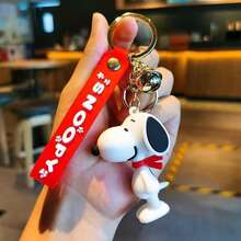 1pc Cross Border Space Snoopy Keychain Doll Bag Pendant Car Pendant Girl Heart Couple Car Keychain New Year's Gift, Valentine's Day Gift, Easter Gift (Stochastic Style) - Multicolor - View 5