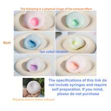 1个手工麻糬减压玩具，软糯糯米馅，挤压即可缓解压力，薄如冰皮，麻糬质地柔软，是办公室、派对、愚人节的理想礼物（无针） - 彩色 - 查看 11