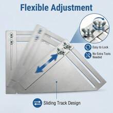 用于展示窗户规格的可调节角度工具。泥瓦匠展示了可调节框架角度 - Slivery - 查看 10