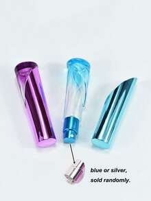 1个/2个/6个 13毫升斜口盖彩色喷雾香水空瓶，彩色水立方香水瓶，螺旋盖香水分装瓶，香水样品瓶，细雾香水玻璃瓶，便携式旅行可灌装喷雾瓶 - 彩色 - 查看 3