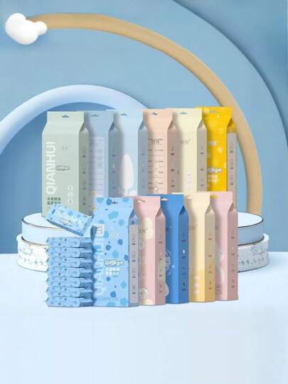 Mini Wet Wipes Travel Pack, Gentle Disposable Hand & Mouth Cleaning Wet Tissues, Compact Portable Design