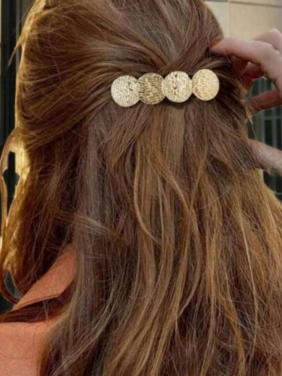 2025 New Arrival Metal Niche Design Spring Clip Hair Clip, High-End Hair Slides Side Clip Bangs Hair Clip For Women - Multicolor - View 1