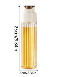 1个玻璃油瓶，厨房用油容器，大容量油壶，酱料/醋调味瓶，防漏油罐 - 查看 3