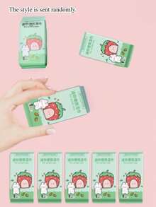 迷你湿巾旅行装，温和一次性手口清洁湿巾，便携迷你装 - 多色 - 查看 12