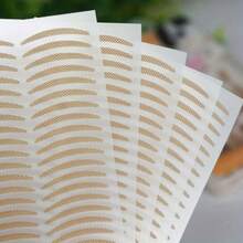 480pcs Crescent Shaped Double Eyelid Tapes, Invisible Mesh Lace Natural Breathable Double Eyelid Stickers, Eye Makeup Tools, Eye Beauty - Multicolor - View 3