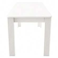 Dining Table, Contemporary Dining Table, Sturdy Dining Table, Four-Legged Table, Oak Table, Rectangular Dining Table, Coffee/Leisure Table, Modern And Simple Dining Table, White [OLD REFERENCE: WF312300AAW] - White - View 8