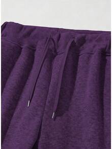 Calça Moletom Estampado Aranha Desenho Minimalista Estilosa Unissex Masculino Feminino 100% Algodão Top Premium Streetwear Lançamento Envio Imediato Varias Cores!! - Roxo - Visão 3