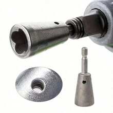 1pc Automatic Wire With 6mm Hex Shank, Quick Metal Connector Drill Bit Driver - Electrician Essential Parallel Wire Kit, Electrical Connections - Silver - View 8