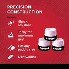 Gamma Sports  Overgrip For Tennis, Pickleball, Squash, Badminton, And Racquetball Racquets, Multiple Pack Sizes And Colors - Pink - View 3