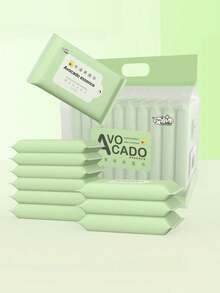 Moisturizing Cleansing Wet Wipes, Avocado Extract Cleansing Wet Tissues For Daily Use - Multicolor - View 5