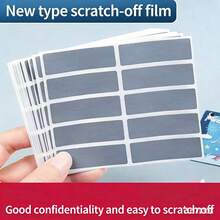 Scratch Card Coating DIY Hand Sticker, Scratch-Resistant Coating, Self-Adhesive Password Sticker, Scratch Card, Scratch Coating DIY, Homemade Scratch Card Creative Peel-Off Card For Elementary School Students Interaction Lottery Coupon Encouragement - Rectangle - View 2