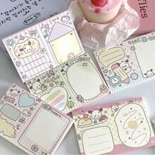 Cute Non-Sticky Tear-Off Dog Memo Pad, Suitable For Tall Students To Leave Notes. Handheld Accounting Material Notebook With Tear-Off Pages. Decorative Memo Paper Notebook For Girls - one-size - View 3