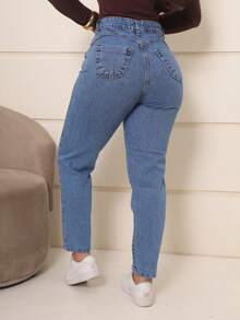 Women Pants - Blue - View 1