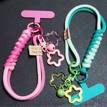 黑色加厚手机壳 + 粉色星星挂饰手机挂绳，四面防摔保护，兼容多种型号，包括 A80 5G/A58 4G/A78 4G/A60 5G/A40/A40M/A98 5G/F23 5G/A38/A18/A58 5G/RENO 5 Lite/RENO 6 Lite/Note 8 Pro/Note 10 4G/Note 10 5G/Note 10S/Poco M5s（印度版）/Note 11 SE - 黑色 - 查看 7