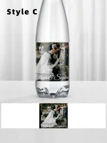 1/10/20/50件可客製化照片水瓶標籤 個性化慶祝標籤 自定義姓名標籤 DIY 帶狀貼紙 適用於婚禮、訂婚、生日、週年紀念、茶室、居家、花園派對，可客製化禮物送給他/她、男友、女友、伴郎、伴娘、情侶、朋友，完美適用於情人節、婚禮、訂婚派對 - 多色1 - 查看 6