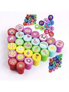 26枚复活节彩蛋自粘印章，万圣节圣诞节礼物，学生生日派对优惠，教师印章 - 彩色 - 查看 8