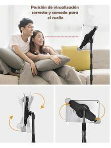 Soporte Para Tableta De 3 Nivel Ajustable Tripie Portatil Universal - Ver 2