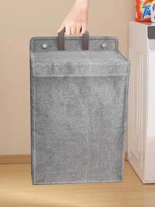 Cesto De Roupa Suja Dobrável Para Pendurar Na Parede 50x40x14cm - Visão 2