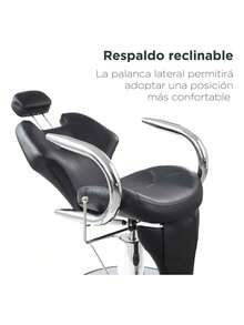 Sillon De Barberia y Peluqueria - Negro - Ver 4