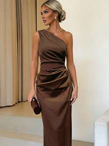 Đầm quây thanh lịch mới cho nữ, đầm ôm sát gợi cảm với họa tiết lưới phối ren hở vai, thích hợp cho mùa hè. - Cà phê - Xem 1