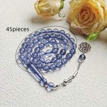 1pc Translucent Resin 45pcs 10mm Bead Bracelet, Daily Wear Prayer Beads - Multicolor - View 3