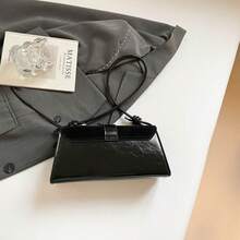 2025 Fashionable Baguette Underarm Bag, Sophisticated Minimalist Commuter Shoulder Handbag For Women - Black - View 7