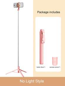 1.7米/74厘米无线蓝牙自拍杆三脚架，带无线遥控器，360°旋转手机支架，兼容 16/15/14/13/12/11e/Max/Pro/Xs/Xr/X/Plus、Galaxy S25/S24/S23/S22 Ultra及其他安卓智能手机、GoPro，适合旅行和直播。 - 彩色 - 查看 20