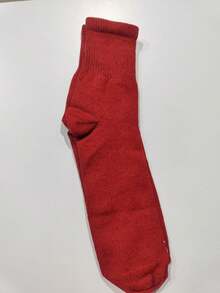Uninex Mid-Calf Socks, 100% Polyamide, Soft And Super Polyamide, For Winter. - 紅色 - 查看 2