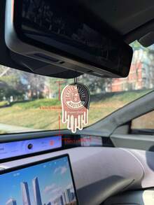 Tableta aromática relajante con aroma a cereza, ambientador natural para automóvil, difusor de fragancia colgante, sin alcohol, resistente a la luz solar, serie de fragancias de lujo, tableta colgante de fragancia para el espejo retrovisor, eliminador de olores, fragancia duradera, unisex, fragancia natural creativa para purificar el aire del automóvil, aroma de hotel de cinco estrellas, aroma de grado de lujo - Tarjetas retro de panda - Ver 3