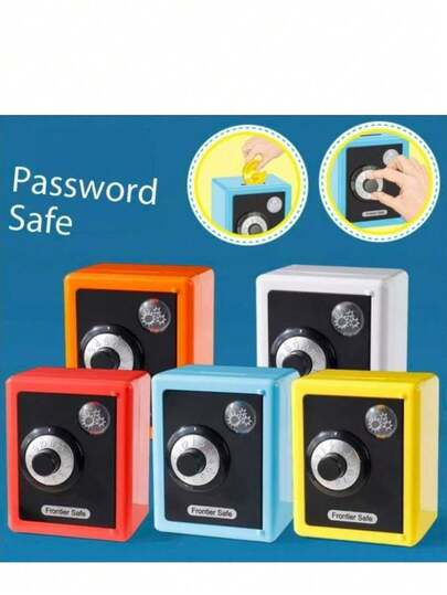 1pc Large Mechanical Password Mini Simulation Coin Bank Toy, Creative Gift. Maintenance: Wipe With A Dry Cloth. (Unlock Method: First, Turn Clockwise (Right) 360° To Align With 8 As The Password. Second, Turn Counterclockwise (Left) To Align With 11 To Unlock.)
