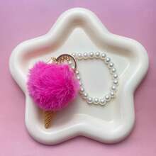 1个可爱仿真冰淇淋珍珠串珠钥匙扣/包包挂饰 - A - 查看 10