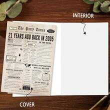 Funny 21st Birthday Card Gift For Men Women Jumbo Birthday Decorations For Her Him Best 21 Year Old Birthday Gifts For Son Daughter Birthday Party Supplies For Boys Girls - -258- - Xem 3