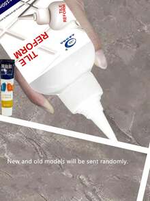 Limpiador multiusos para azulejos y lechada, adecuado para una limpieza profunda, limpia eficazmente la lechada de los azulejos, tipo universal, anti-salpicaduras, envase práctico. Un excelente regalo para familiares y amigos, especialmente adecuado para fiestas y Año Nuevo (envío aleatorio de versiones antiguas y nuevas) - Blanco - Ver 11