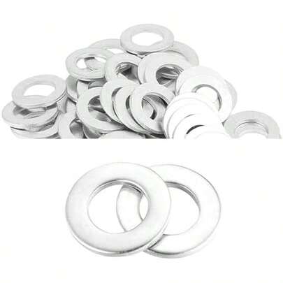 50PCS Oil Drain Plug Gasket,14mm Aluminum Engine Oil Plug Washer With Lasting Sealing,OEM#94109-14000 Crush Washer Oil Drain Plug Compatible With Honda Civic CRX Acura CL MDX