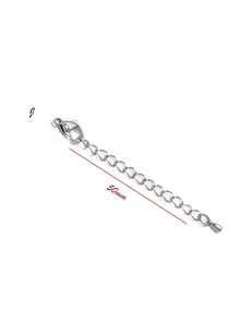 Set/Paquete de 10 piezas de Cadena de Extensión con Cierre de Langosta de Acero Inoxidable, Accesorios para Hacer Joyas DIY de Pulseras y Collares - 10 piezas - Ver 26