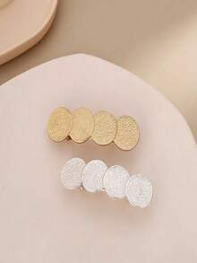 2025 New Arrival Metal Niche Design Spring Clip Hair Clip, High-End Hair Slides Side Clip Bangs Hair Clip For Women - Multicolor - View 2