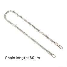 1pc Fox Tail Chain Shoulder Strap, Metal Chain Connector, Snake Bone Chain, Diagonal Cross Chain, Handbag Fashion Accessory, Women Bag Pendant, Flat Bag Chain, Metal Bag Strap, Thick Chain Shoulder Strap Replacement, One Shoulder Underarm Bag Chain - Multicolor - View 8