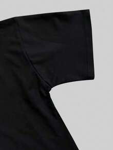 Camiseta de cuello en V para mujer, edición limitada de verano, personaliza tu diseño favorito, sube tu foto, cualquier foto puede ser, bienvenido a pedir en negro - Negro - Ver 6