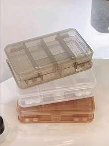 1pc Multi-Layer Portable Large Capacity Dust-Proof Jewelry Storage Box, With Compartments For Earrings, Rings, Necklaces, Bracelets, Jewelry Display & Organizer For Women & Girls - Multicolor - View 7