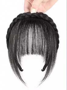 刘海假发片，仿刘海发箍，逼真刘海发夹，四季皆宜 - 彩色 - 查看 5