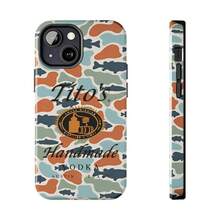 Tito's Handmade Vodka Camouflage Phone Case Aesthtic For IPhone 17 16 15 14 13 12 11, Ol School Pattern Outdoors, Hunting Gifts, Durable Accessories - Xám - Xem 3