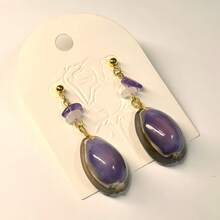 8pcs Pre-Drilled Purple Shell - For DIY Jewelry Making - 8 Purple Conch Shells - View 3